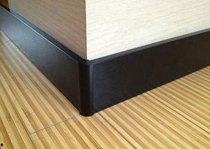 网红踢脚线铝合金黑色,时尚家居新宠